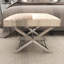 Tabouret de salon en acier inoxydable