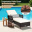 200 cm Long Single Chaise with Cushions