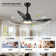 Smart Ceiling Fan with Lights - Voice Control, Remote & Dimmable LED
