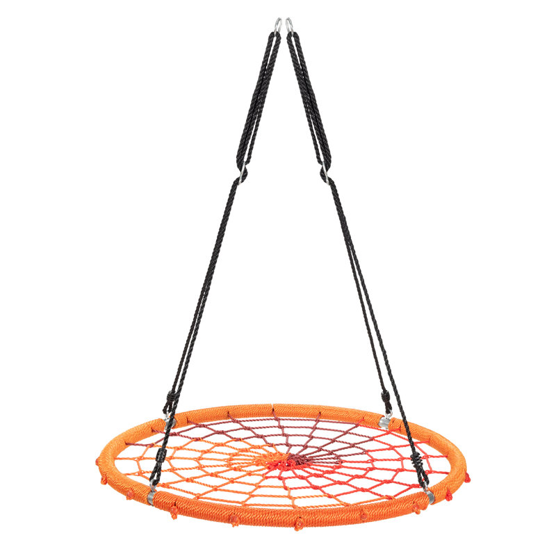 Freeport Park Harper Web / Saucer Swing Swing Seat with Mounting Hangers and Chains, Orange