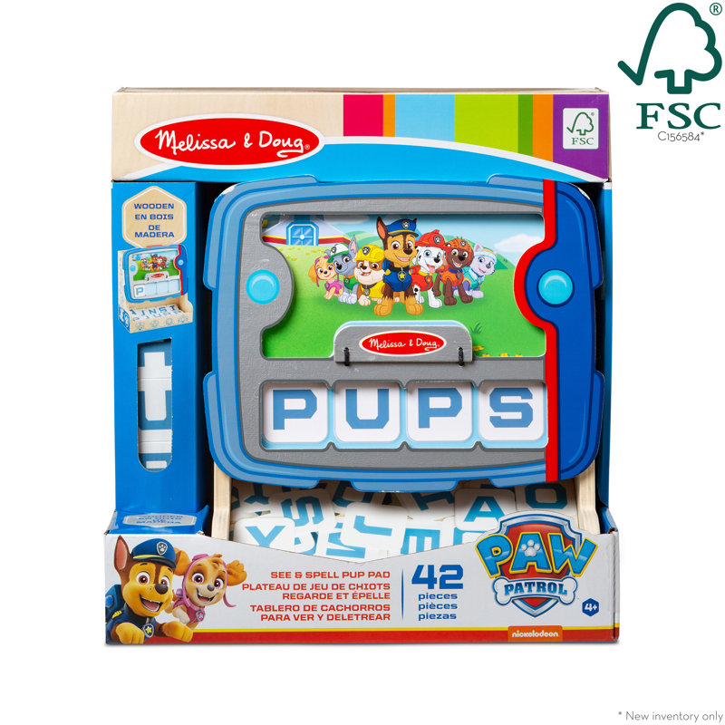 Coussin Paw Patrol 2 See and Spell