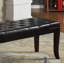 Banc capitonné, similicuir, espresso-1719089977