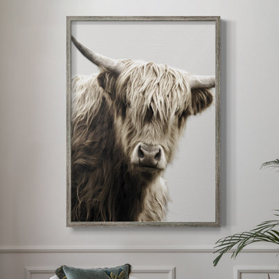 Highland Portrait I Framed Print - Solid Wood