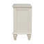 Table de chevet blanc crème avec plateau coulissant et 3 tiroirs spacieux et commode