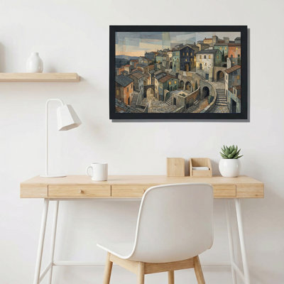 Art mural sur toile Old World Hillside