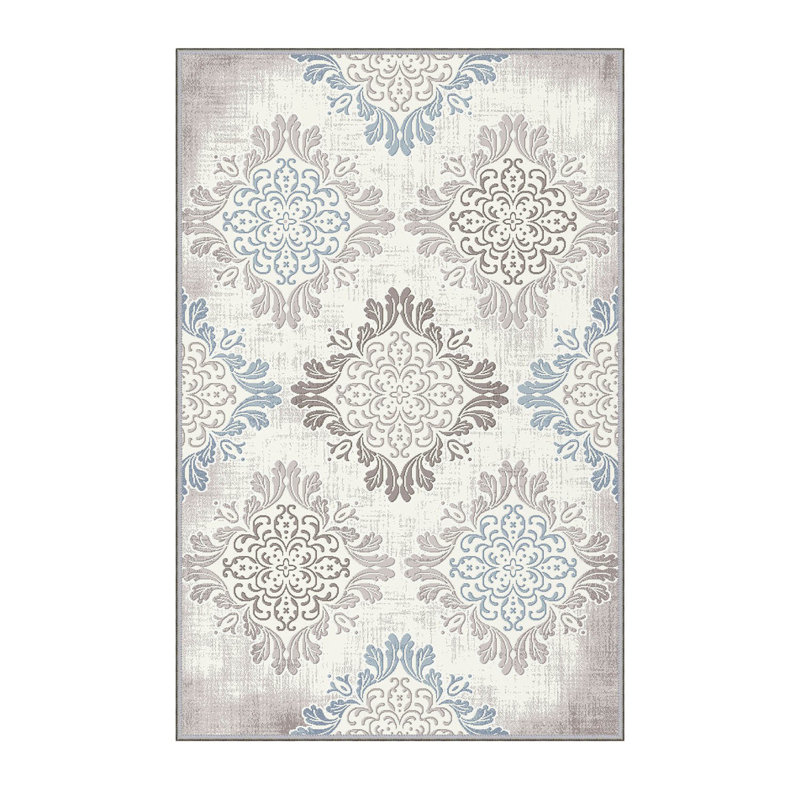 Tapis de qualité supérieure imprimé en 3D, 4,6 x 7,2 pieds, 100% polyester, hauteur de poils de 0,3 pouce | Antibactérien, antidérapant, dessous lavable à la machine | Parfait pour le salon, la chambre à coucher et les aires de jeux pour enfants, durable et élégant