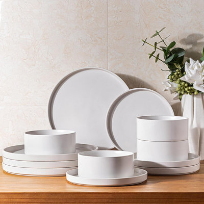 Ceramic Dinnerware Sets For 4 Stoneware Plates And Bowls Sets