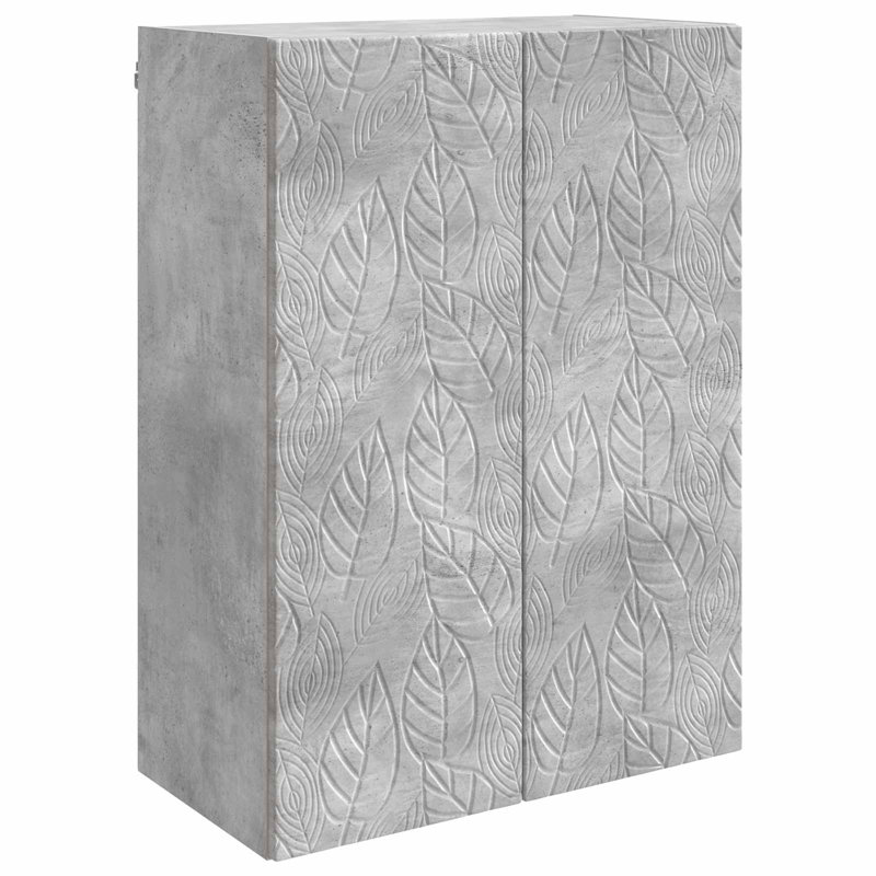 2 -Door Rectangle Accent Cabinet, Concrete Grey
