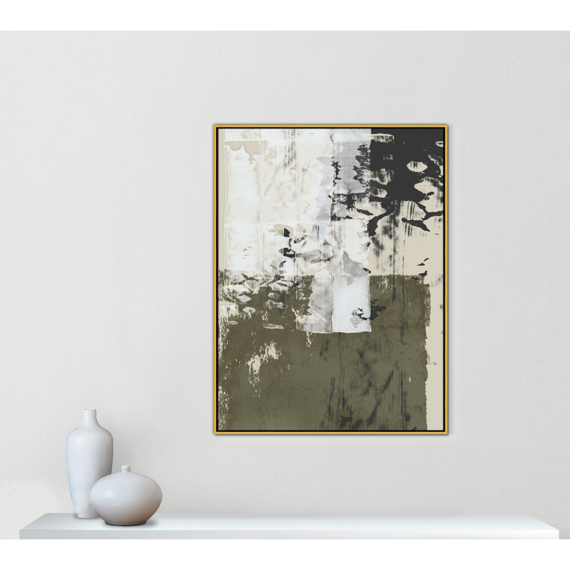 «Reflections In Sage II» par Isabelle Z, Or, H 49,5 po x l 37,5 po