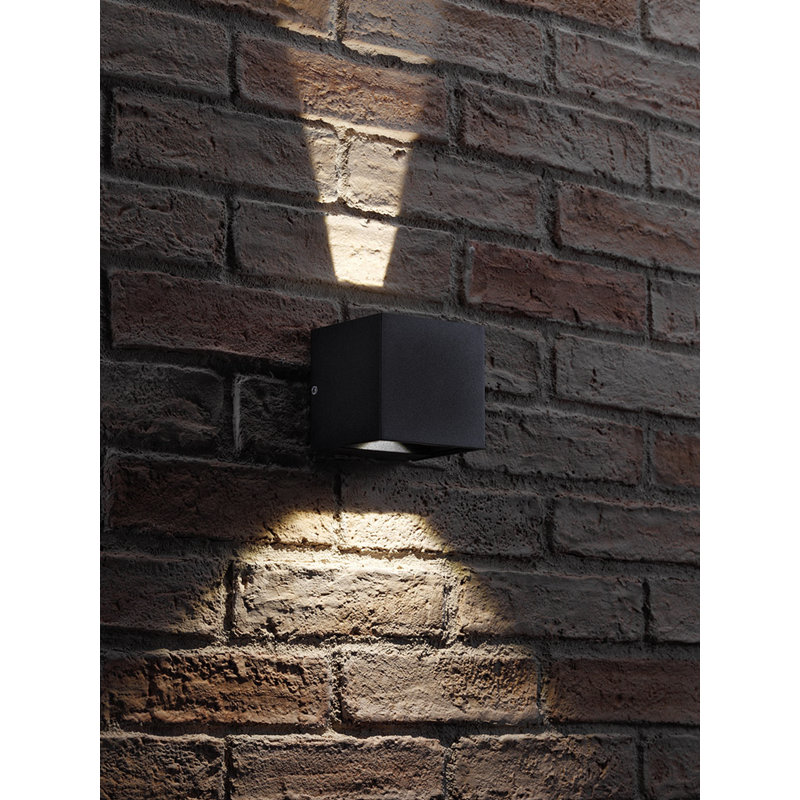 Sorrells Black 2 - Bulb 9cm H Integrated LED Outdoor Flush Mount