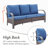 Bobra 78'' Outdoor Patio Sofa with Cushions-1200419435