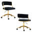 Pia Ricco Velvet Task Chair-481248886