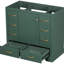 Meuble-lavabo 36 po - Armoire de base, 6 tiroirs, en bois massif et tablette réglable, style moderne, option d'assemblage requis-1915571299