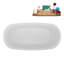 Baignoire autoportante 59 "avec drain interne Streamline-102144677