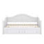 Canapé-lit simple en bois avec lit gigogne escamotable et tiroirs de rangement pratiques-838699544