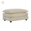 Canapé modulaire rembourré 4 pièces avec 2 places et 2 repose-pieds, chenille beige, parfait pour les salons confortables et élégants-1180203910