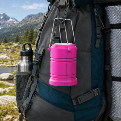 4 Battery-Powered LED Camping Lanterns, Collapsible Flashlight Portable Emergency Kit with LED Lights