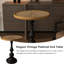 Petite petite table d'appoint ronde pour les espaces compacts - pratique exquise avec un design artistique supérieur