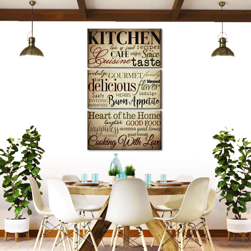 «Kitchen Inspiration», reproduction sur toile, H 38 po x l 24 po x P 1,25 po