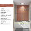 Porte de baignoire coulissante semi-sans cadre-127317908