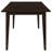 Gianna Cappuccino 5-Piece Rectangular Dining Set
