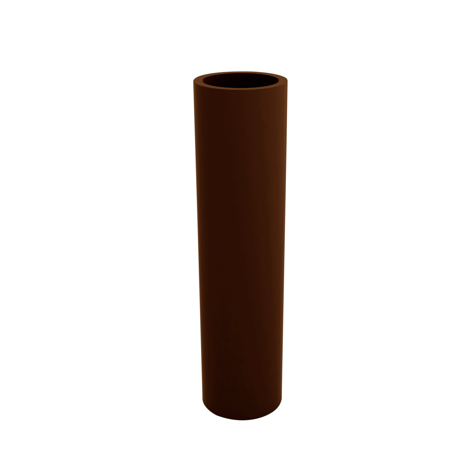 Cilindro - Resin Tower Pot Planter - Basic, 31.5" H x 7.75" W x 7.75" D, Bronze