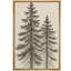 «Tall Pine Trees Classic Botanical Nature Art», reproduction d'art sur toile encadrée-120747933-120747925-120747924
