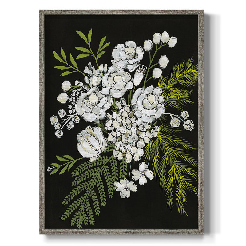 Couleur magnétique I, Non, Toile encadrée argent patiné