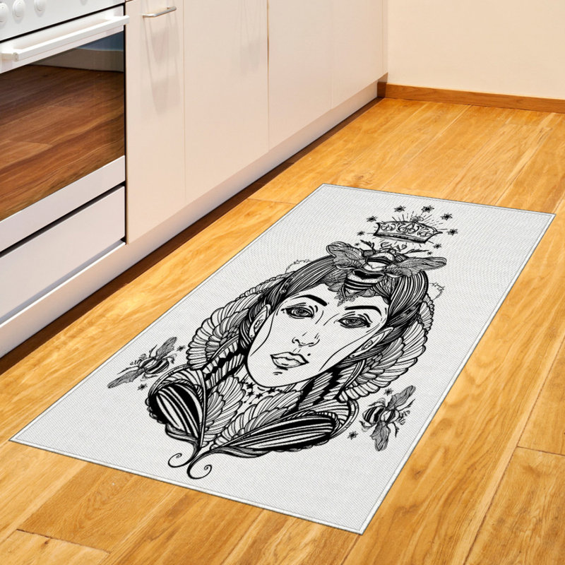 Queen High Density Long Fiber Poly Threads Decorative Area Rug Carpet, Rectangle 2'7" x 5'