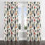 Abstract Window curtains - Contemporary Boho Tribe Marks Grommet Curtain - 1 Panel-49540352-49540358