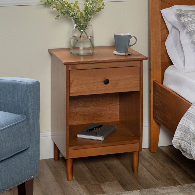 Decimus 46cm W Bedside Table, Caramel