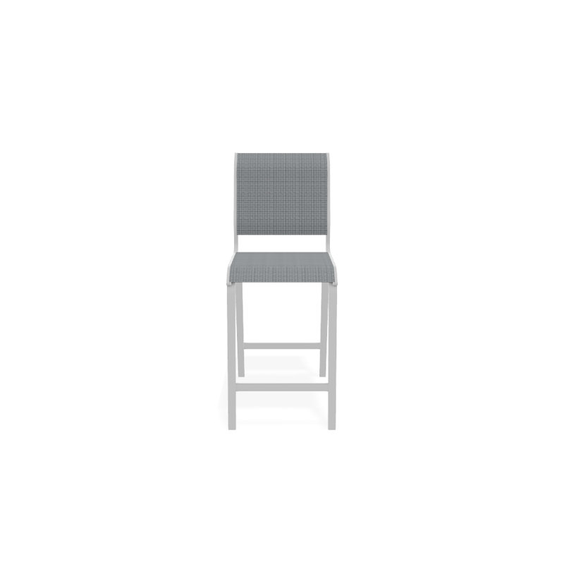 Tabouret de bar 26 po Holna, Blanc texturé, Rocher