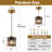 Modern Smoked Gray 1-Light Pendant Light With Glass Shade