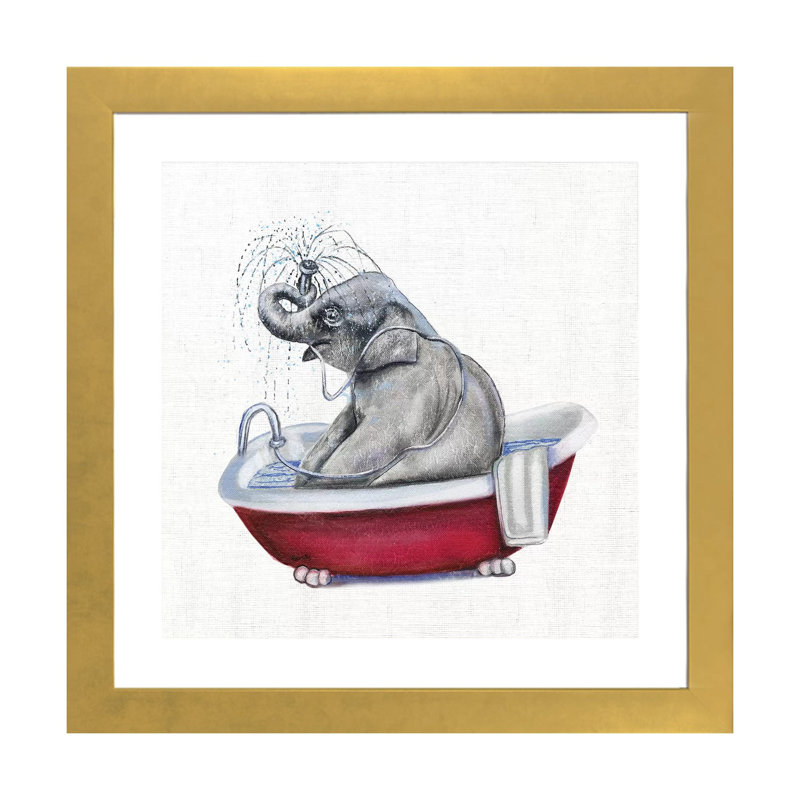 «Bathing Beauty II» - reproduction, H 24 po x l 24 po x p 1 po, Papier doré