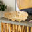 Teak Wood Handmade Carved Leaf Light Brown Living Room Decor Tray