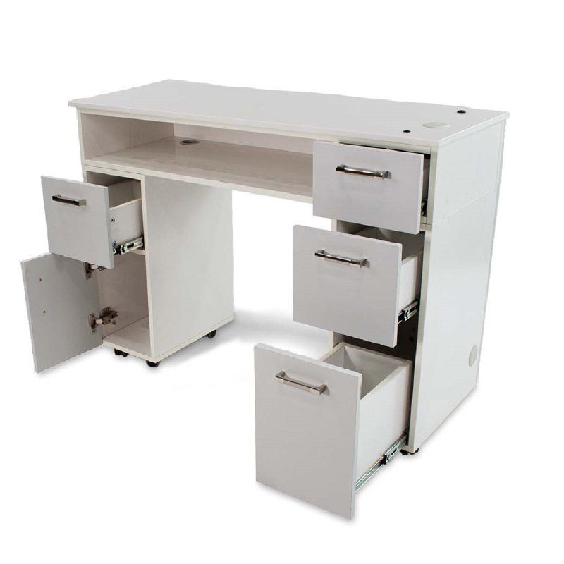 Marble Top Solid Wood Base Writing Desk
