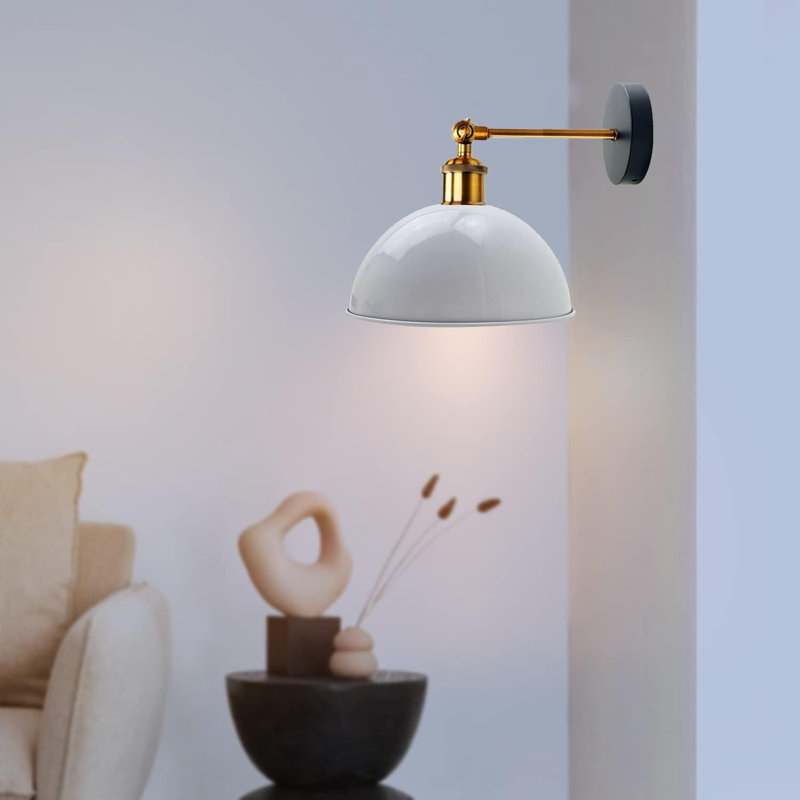Winland Swing Arm Sconce, White