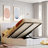 Upholstered Platform bed with a Hydraulic Storage System-1222239895-1222239893