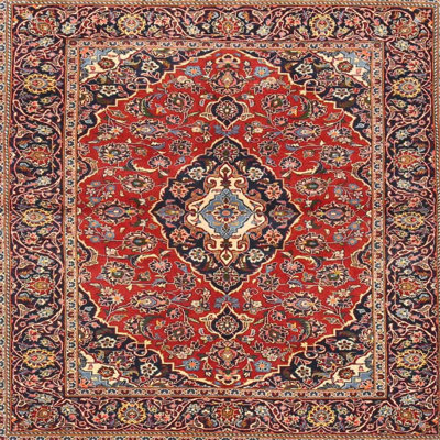 Tapis traditionnel brun / rouge / gris Dabirvaziri