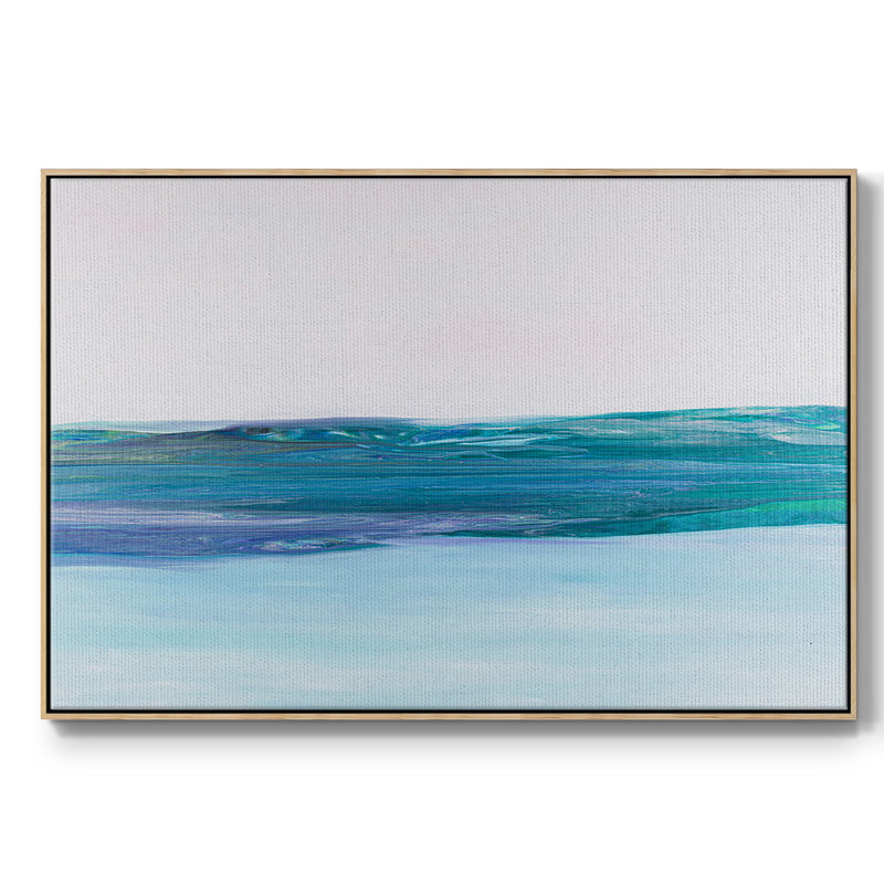 Easy Does It " Easy Does It " Print, 41" H x 27" W x 2" D, Natural Wood Framed Canvas