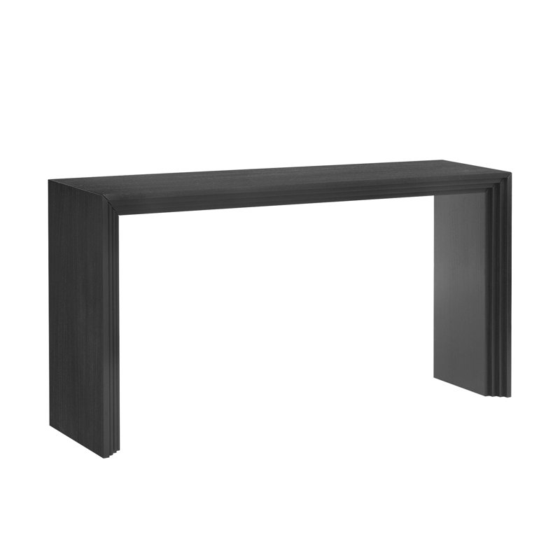 Wood Console Table, Black