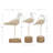 Oswestry Polystone Bird Decorative White Sculpture Set
