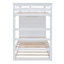 Lit superposé simple au-dessus de simple avec lit gigogne et escalier-953150757