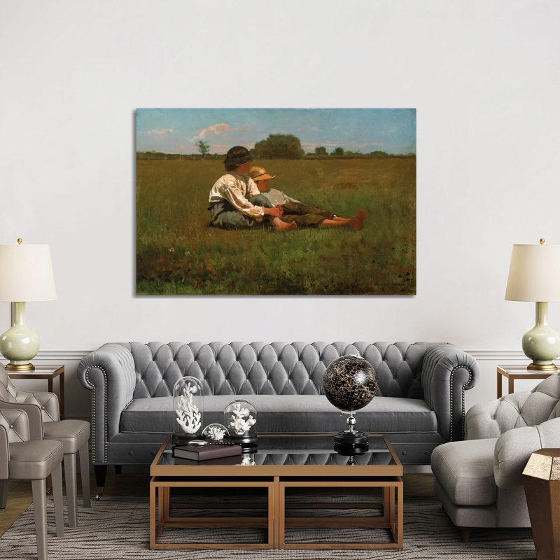 Boys In A Pasture, 1874 by Winslow Homer - Wrapped Canvas Painting, 152.5 cm H x 101.5 cm W