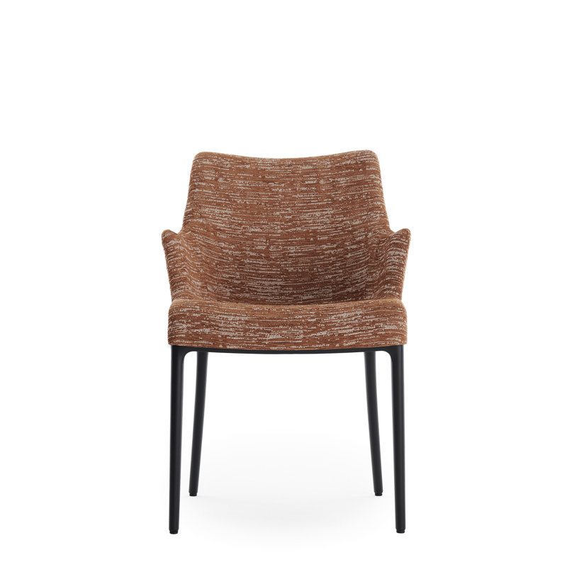 Eleganza Upholstered Dining Chair, Russet, Black