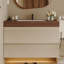 Meuble-lavabo flottant moderne avec plateau en faux marbre et lavabo encastré en céramique, fixation murale pour petites salles de bain et appartements-2111576205-2111576242