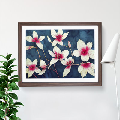 Ethereal Watercolour Flowers - Framed Print
