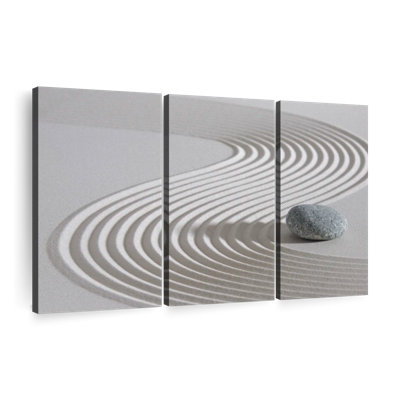 " Zen Stone On Sand "
