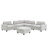 L-Shaped Sectional Sofa with Movable Ottoman and Integrated Charging-409989915