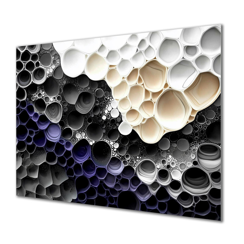 Celestial Dance Of Biometric II - Abstract Metal Wall Art Decor, Liquid Abstract Metal Print, 16" H x 32" W x 0.84" D
